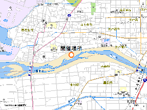 重信川出合橋から約1.5km下流（垣生地区側）