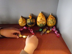 おもちゃかぼちゃで作ったハロウィン