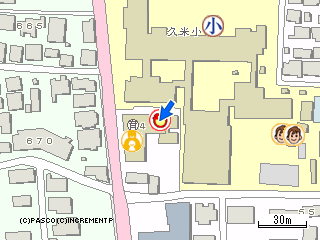 久米保育園の地図
