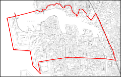 図：三津浜地区景観計画区域