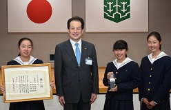 愛媛選抜　舟見　舞姫、小原　佳子、勝本　由奈