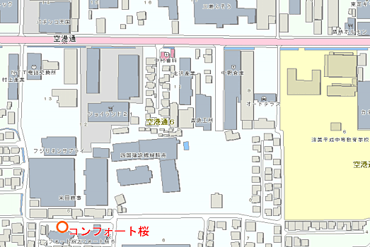 コンフォート桜付近図