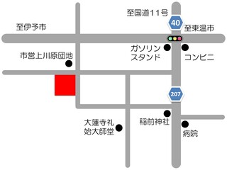 上川原ふれあいセンターの地図