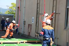 はしご登はんの訓練実施状況