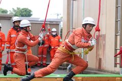 はしご登はんの訓練実施状況