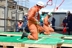 はしご登はんの訓練実施状況