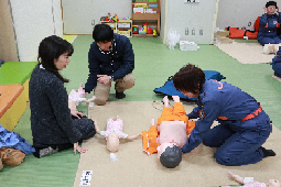 応急手当の様子