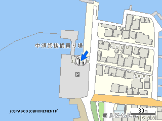 鹿島公園渡船待合所周辺の地図