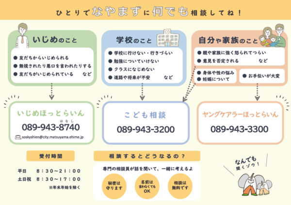 こども相談リーフレット中高生版(中)