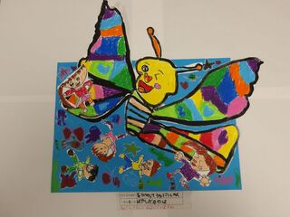 ちょうにのってうみにいったよ