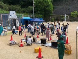 降雨体験車設定状況