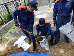 土のう作成