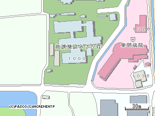 救護施設みさか荘の地図情報です