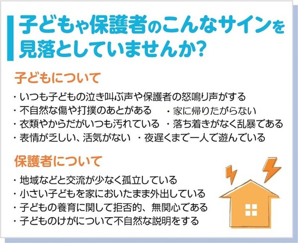 子どもや保護者のこんなサインを見落としていませんか？