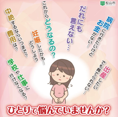 妊娠についてひとりで悩んでいませんか？