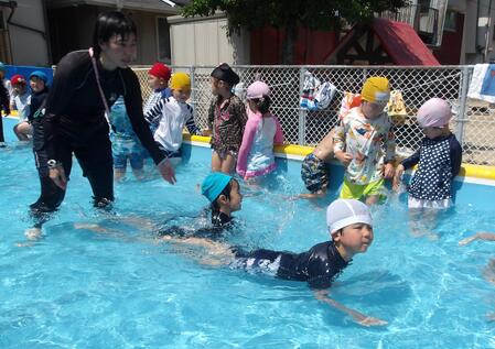 水遊びの様子
