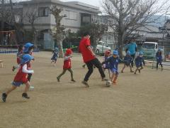 5歳児のサッカー