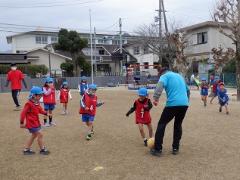 年長児のサッカー