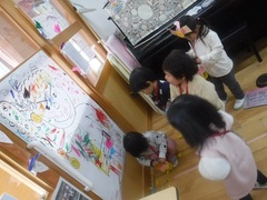 豆まきごっこの様子