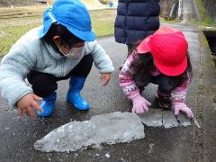 大きな氷の様子