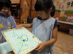 転がし絵の様子