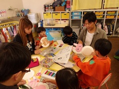 日曜参観日の写真