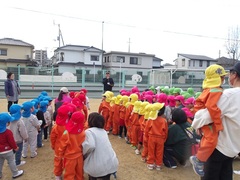 避難訓練の写真