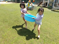 水遊びの様子