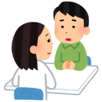 相談を受ける人のイラスト