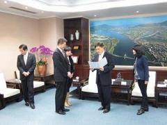 写真：台湾を訪問した松山市長