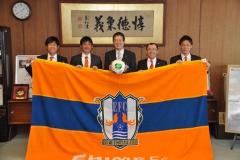 愛媛FCの皆さんと市長