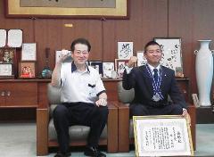 原実誠さんと市長