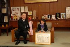 榎津志菜さんと市長