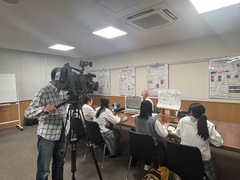 テレビ愛媛取材の様子