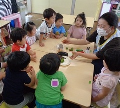 食育活動をしている写真