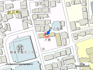 八雲保育園の地図