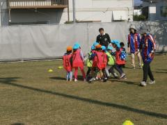 写真：園児たちがサッカーをしている様子
