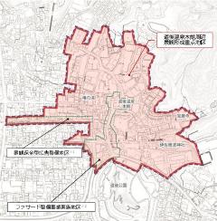 図：道後温泉本館周辺景観計画区域