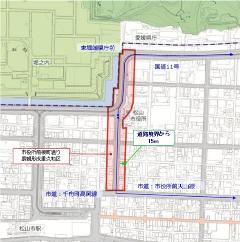 図：市役所前榎町通り景観形成重点地区