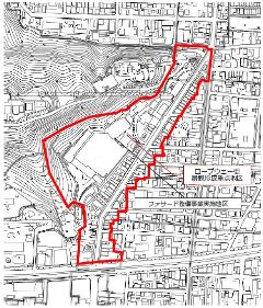 図：ロープウェー街景観形成重点地区