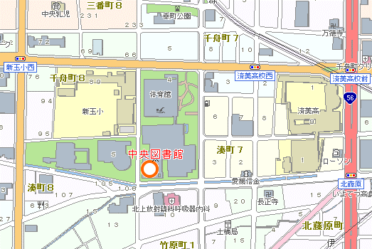 中央図書館周辺図