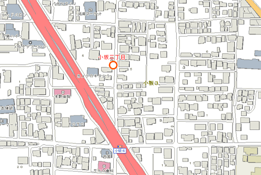 小坂三丁目付近図