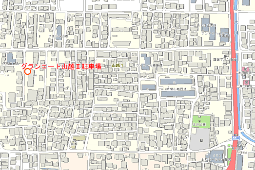 グランコート山越2駐車場付近図