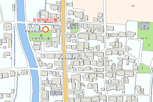 安城寺西公園付近図