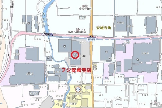 フジ安城寺店付近図