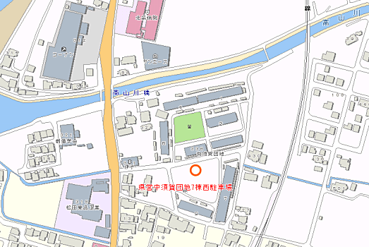 県営中須賀団地付近図