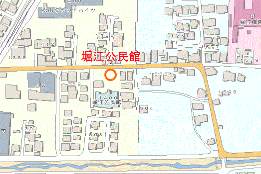 堀江公民館付近図