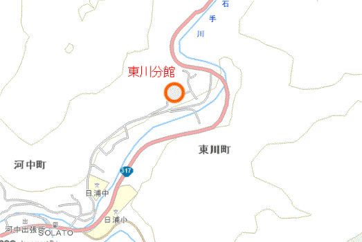 東川分館付近図