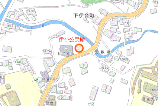 伊台公民館付近図