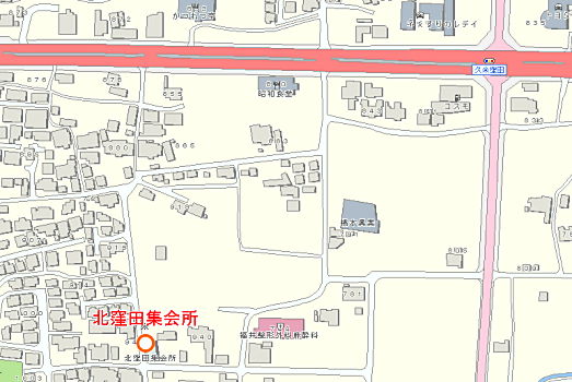 北窪田集会所付近図